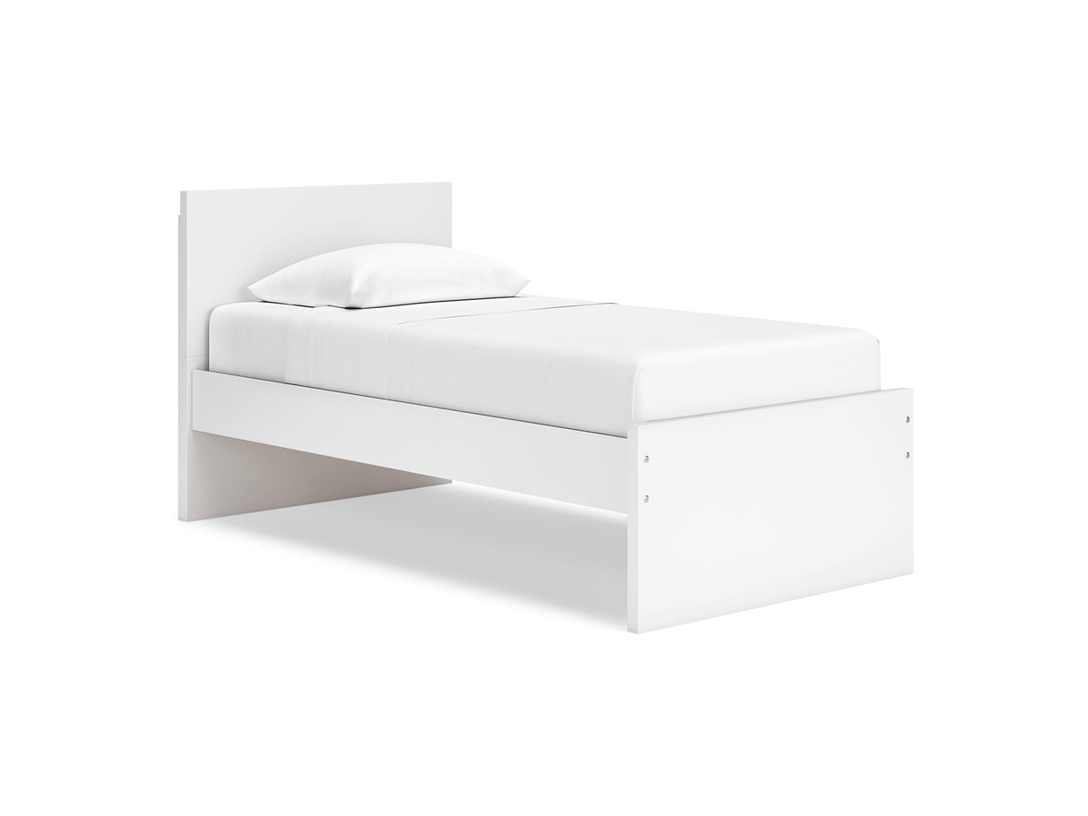 Onita White Twin Panel Platform Bed