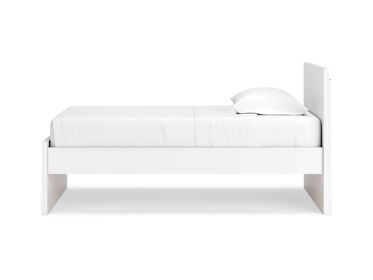 Onita White Twin Panel Platform Bed