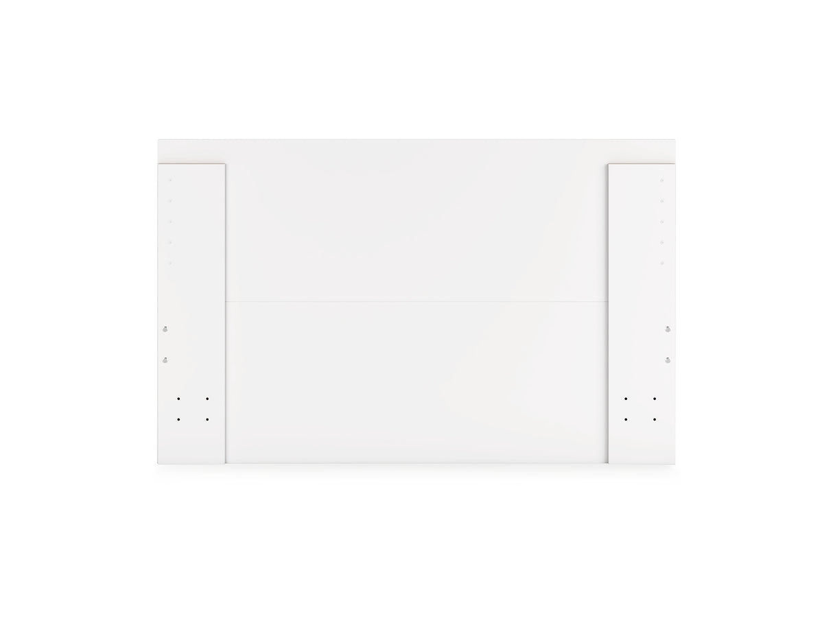 Onita White Queen Panel Platform Bed With 1 Side Storage