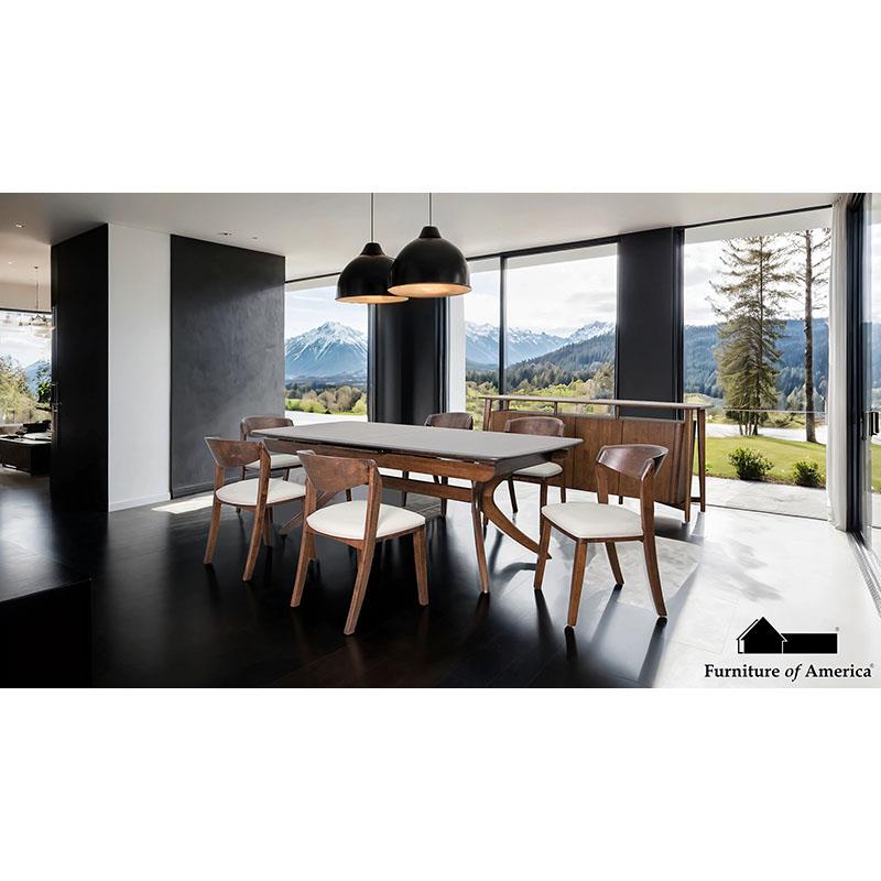 Hadsten Mid-Century Modern Dining Table