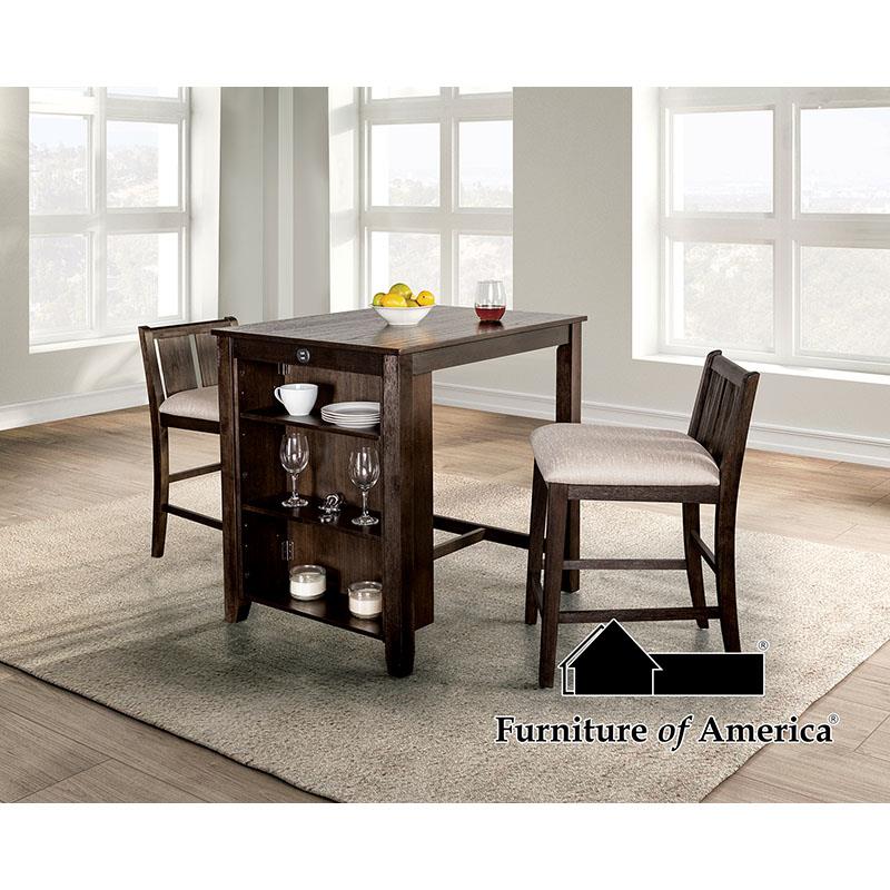 Lescles Dark Cherry Dining Set