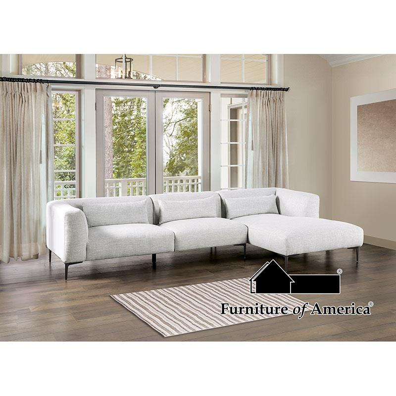 Paderborn Light Gray Sectional