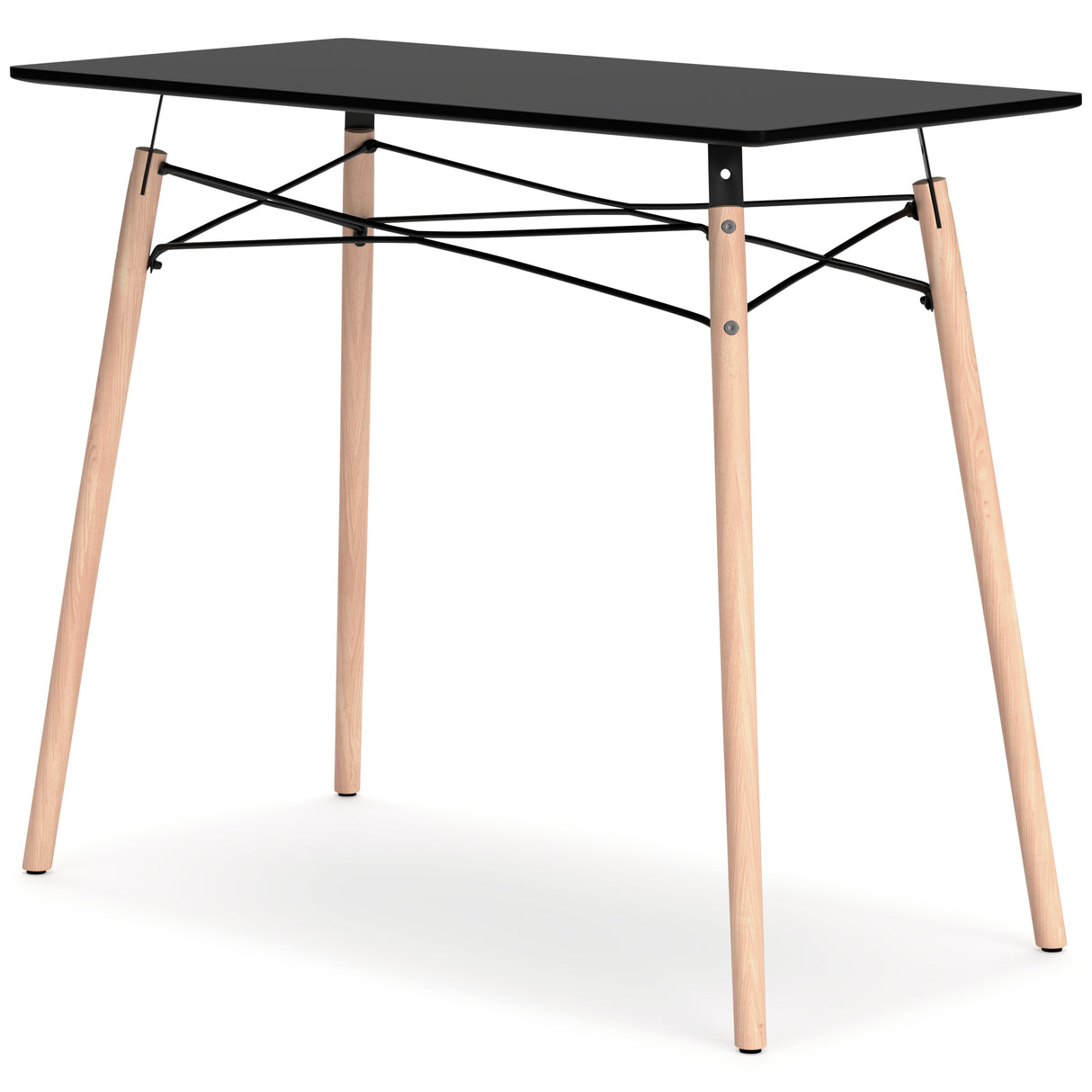 Jaspeni Black/Natural Home Office Desk