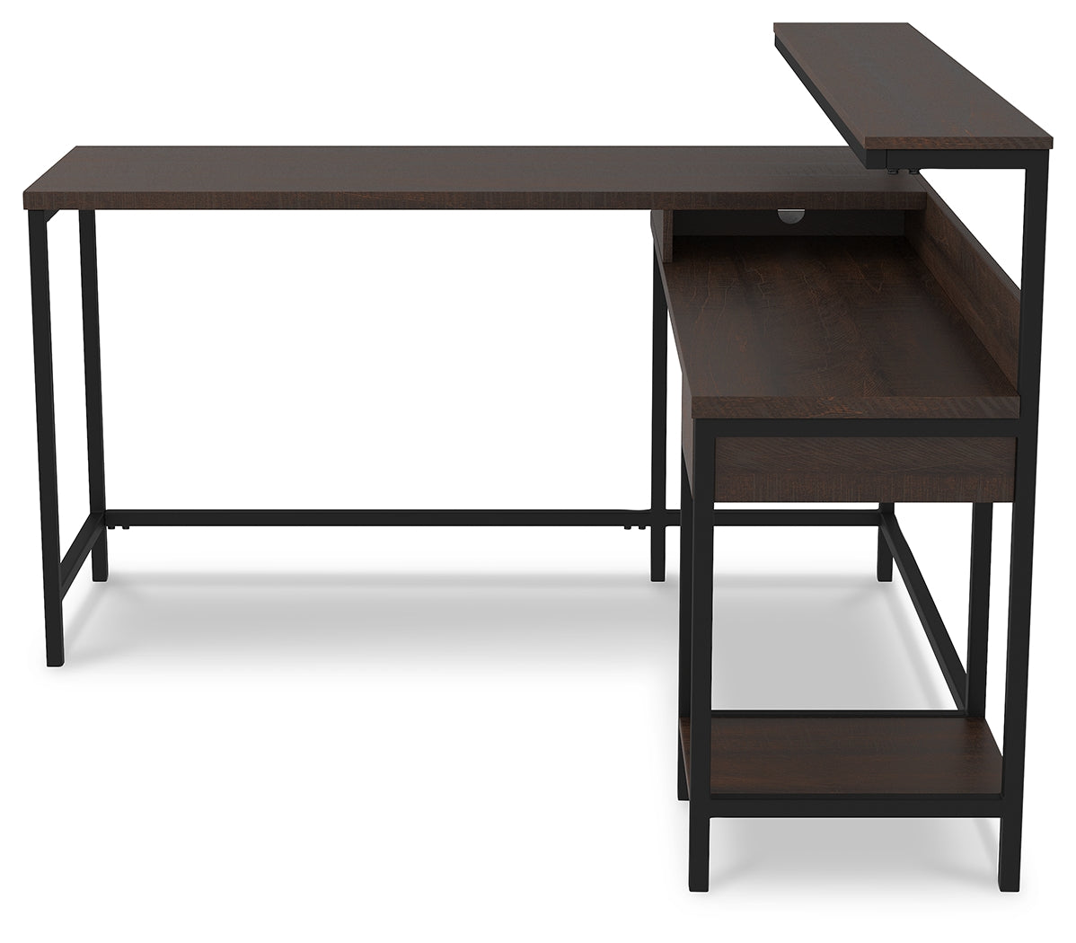 Camiburg Warm Brown Home Office L-Desk With Storage