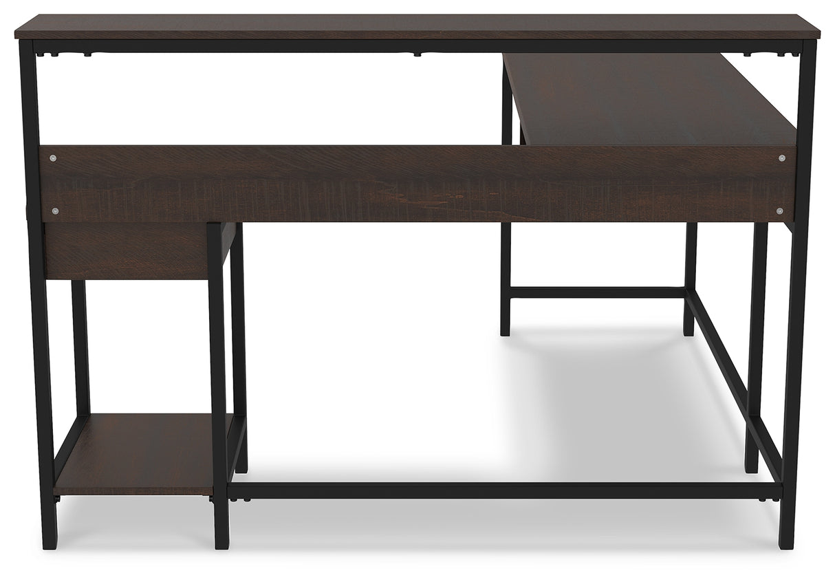 Camiburg Warm Brown Home Office L-Desk With Storage
