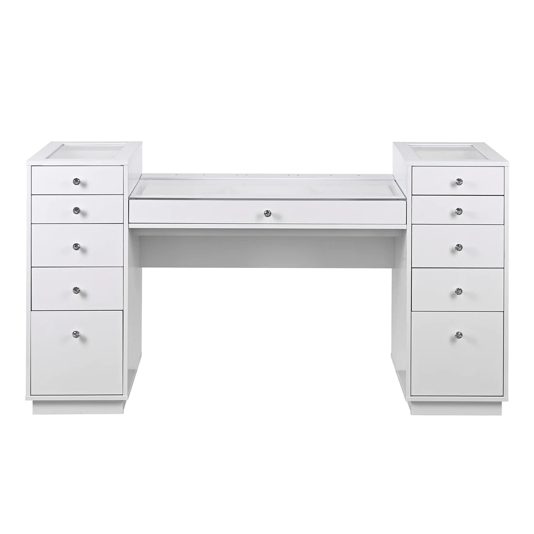 SlayStation® Odette Vanity Table with Top Display Drawers