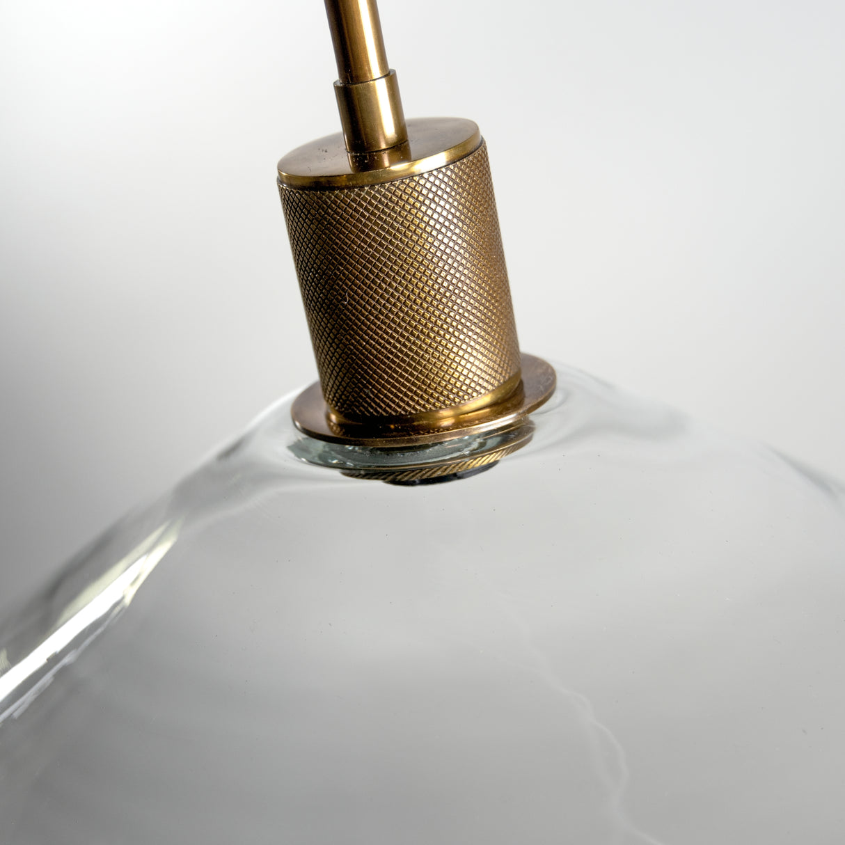 Chaness Clear/Brass Pendant Light