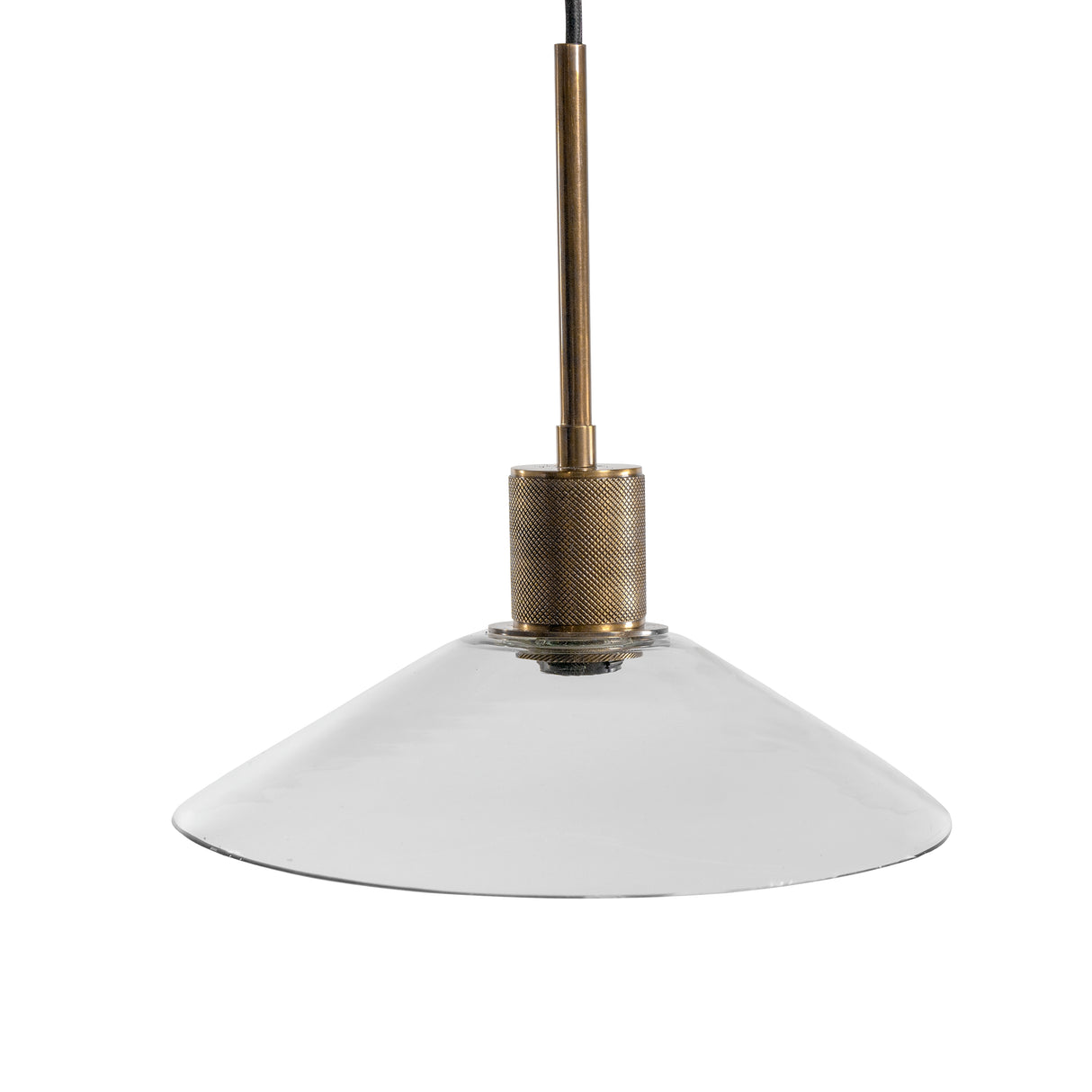 Chaness Clear/Brass Pendant Light