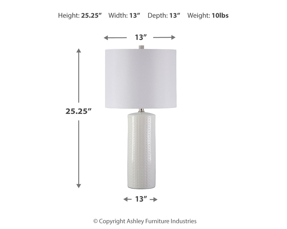 Steuben White Table Lamp (Set Of 2)