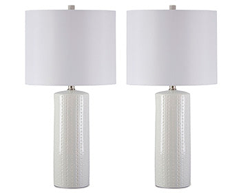 Steuben White Table Lamp (Set Of 2)