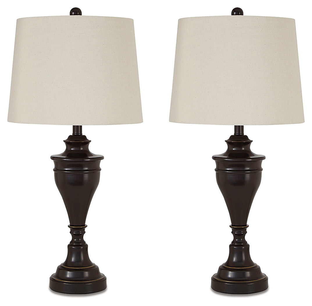 Darlita Bronze Finish Table Lamp (Set Of 2)