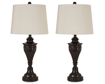 Darlita Bronze Finish Table Lamp (Set Of 2)