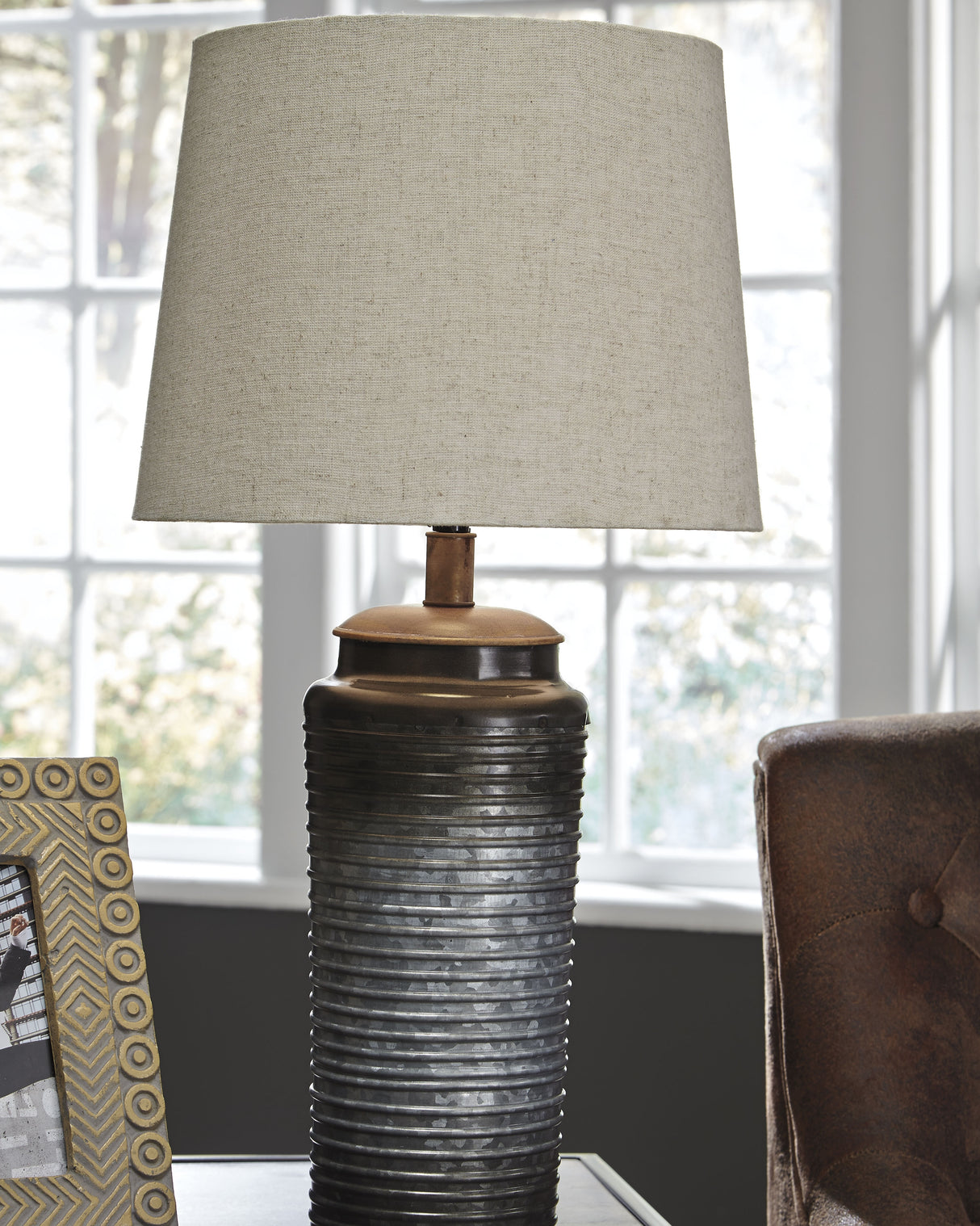 Norbert Gray Table Lamp (Set Of 2)