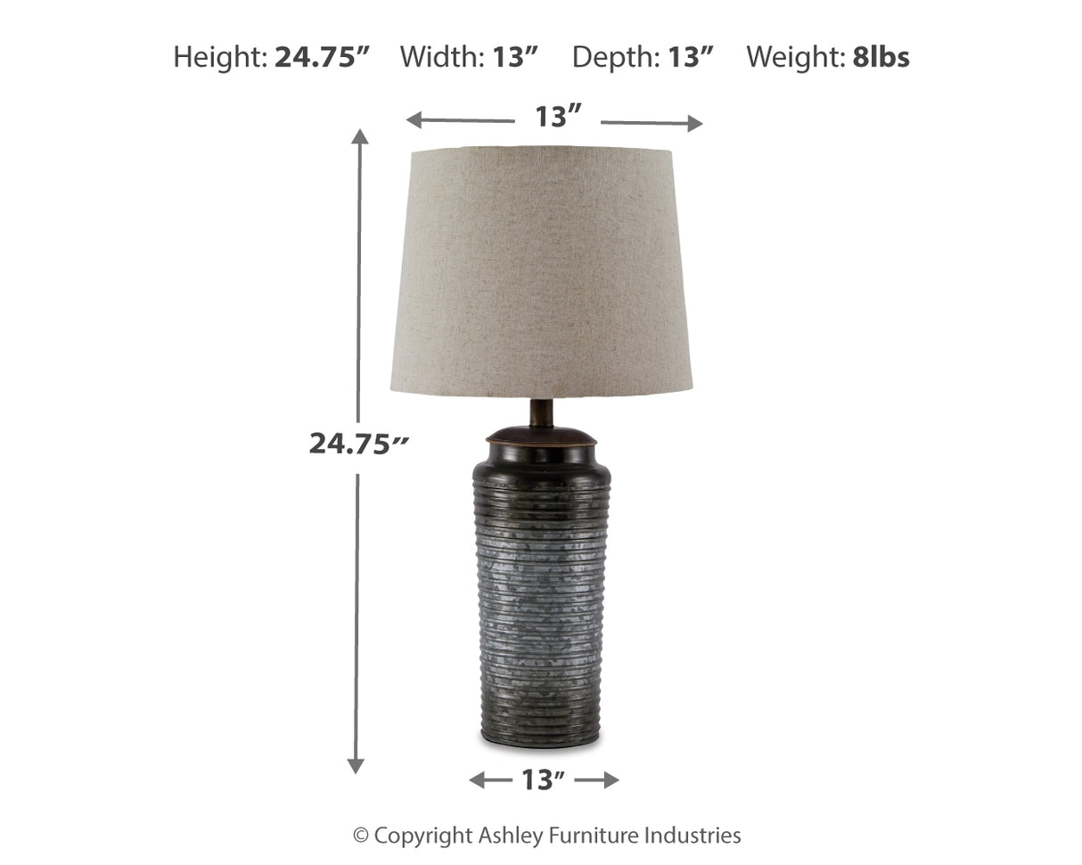 Norbert Gray Table Lamp (Set Of 2)