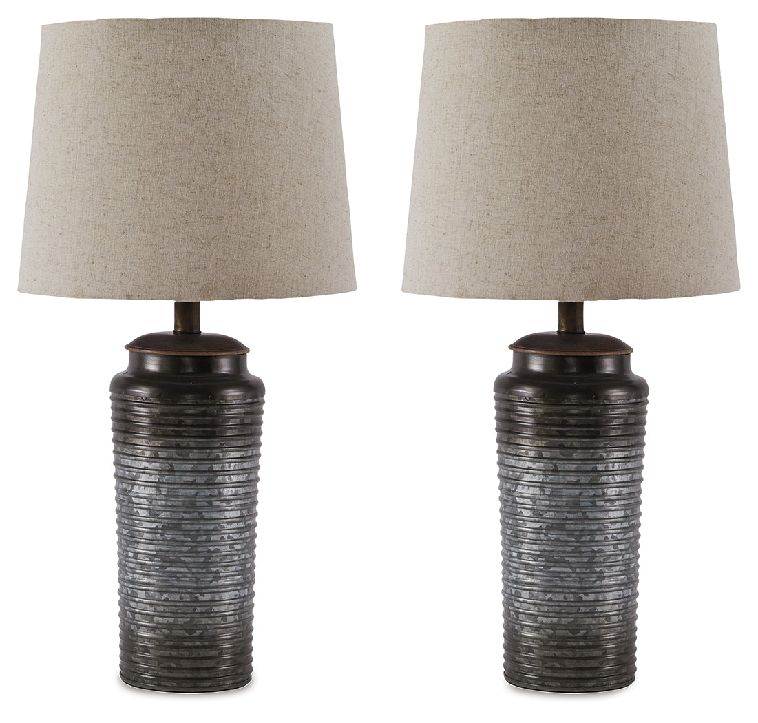 Norbert Gray Table Lamp (Set Of 2)