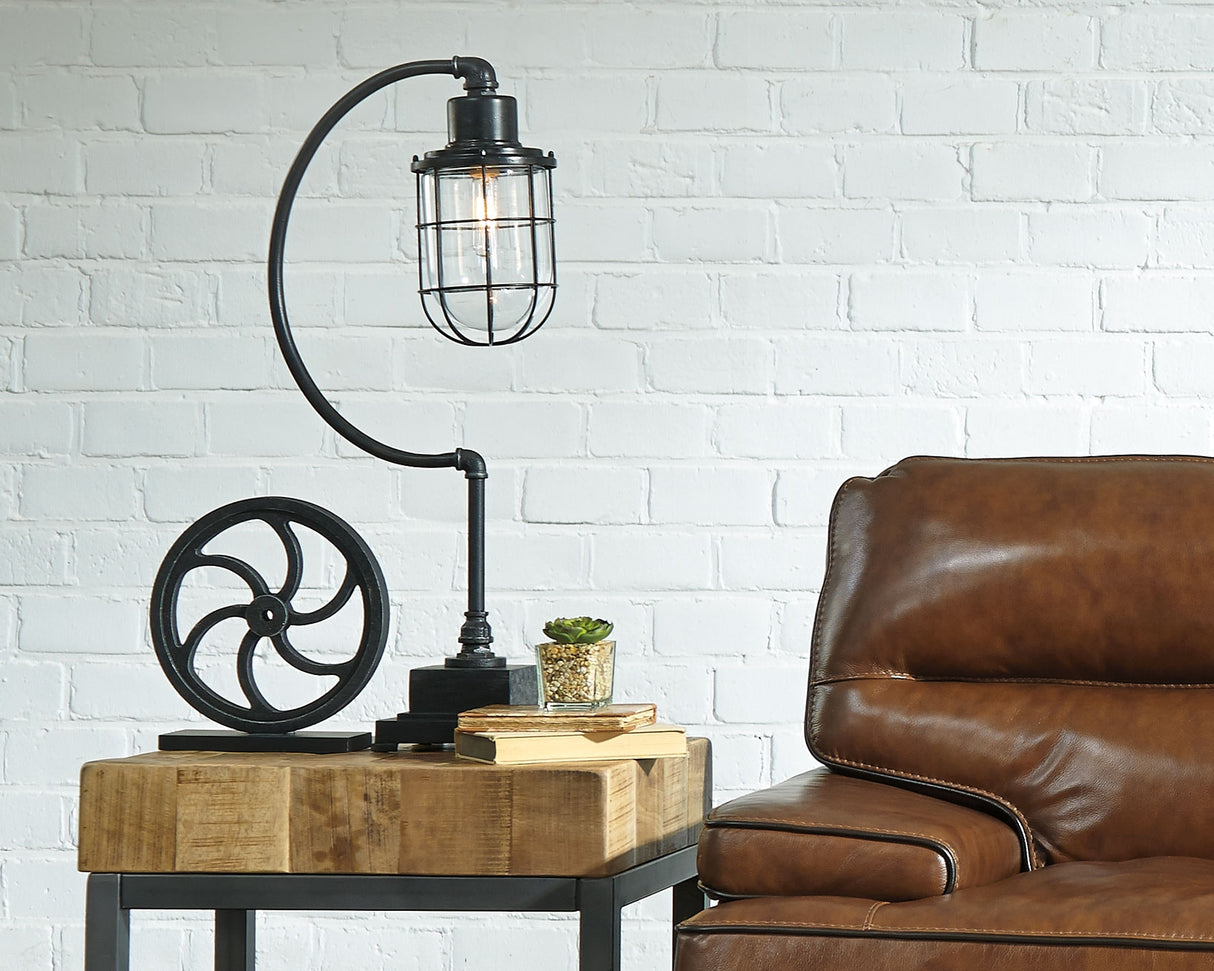 Jae Antique Black Desk Lamp