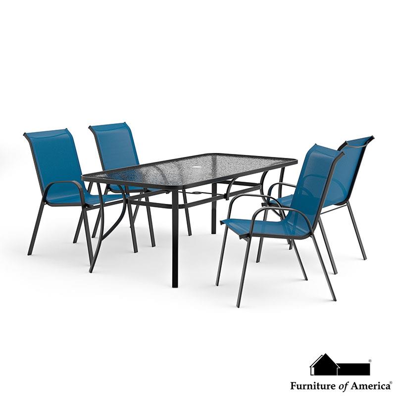 Pierro Blue Dining Set