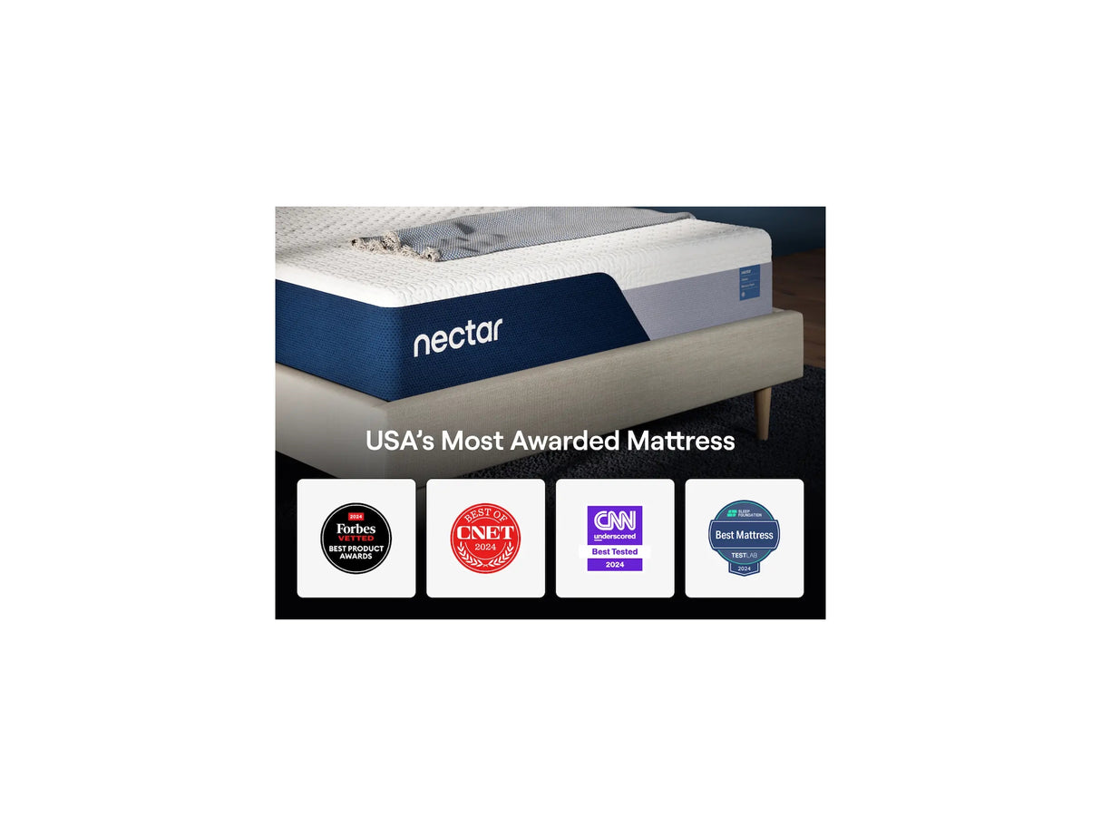 Nectar Classic Memory Foam 5.1 White Queen Mattress