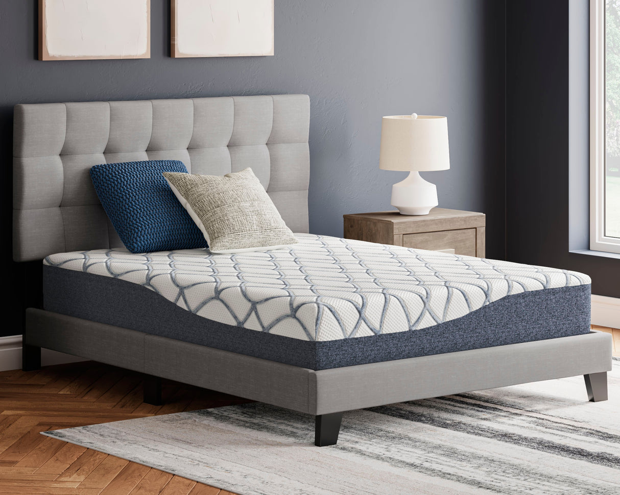 10 White/Blue Inch Chime Elite 2.0 Full Mattress