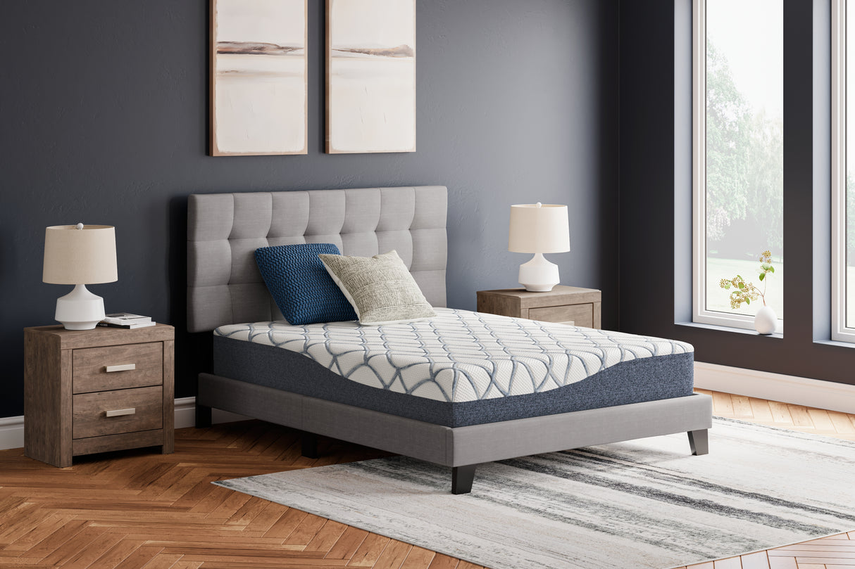 10 White/Blue Inch Chime Elite 2.0 California King Mattress