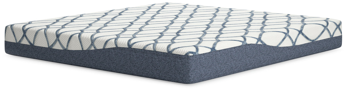 10 White/Blue Inch Chime Elite 2.0 King Mattress