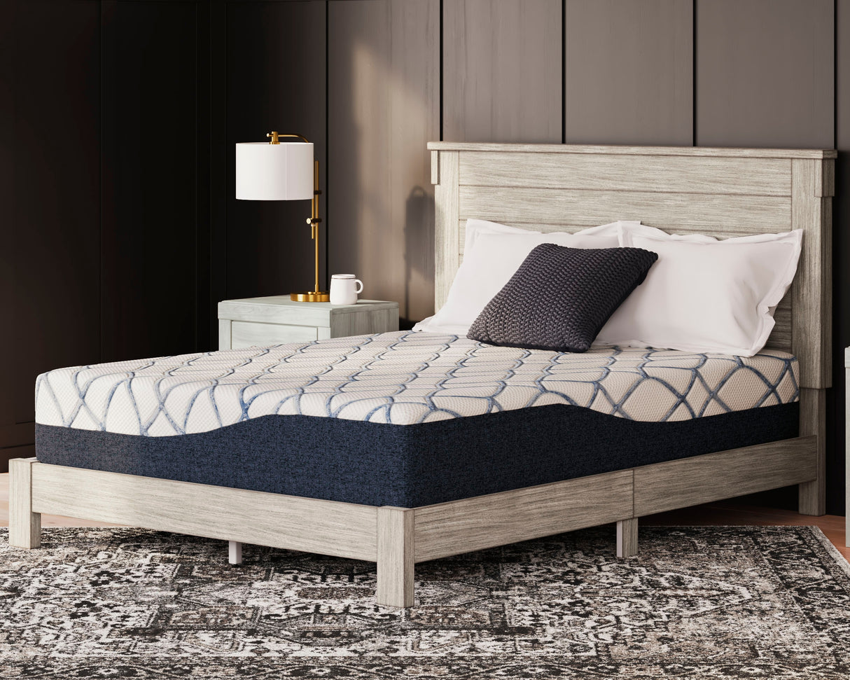 12 White/Blue Inch Chime Elite 2.0 California King Mattress