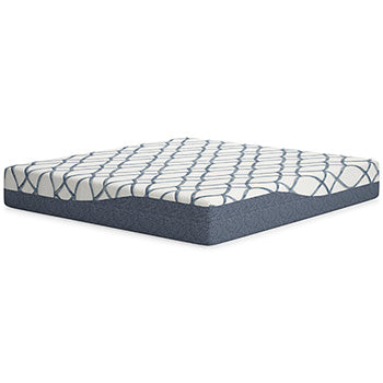 12 White/Blue Inch Chime Elite 2.0 King Mattress