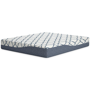 12 White/Blue Inch Chime Elite 2.0 California King Mattress