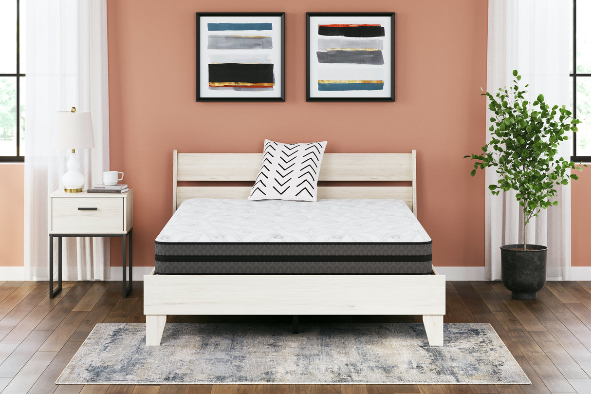 10 White Inch Pocketed Hybrid Queen Mattress