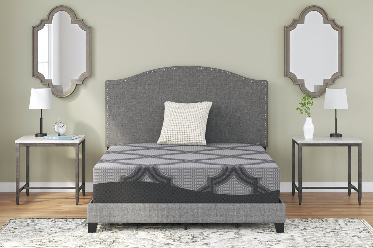 12 Gray Inch Ashley Hybrid King Mattress