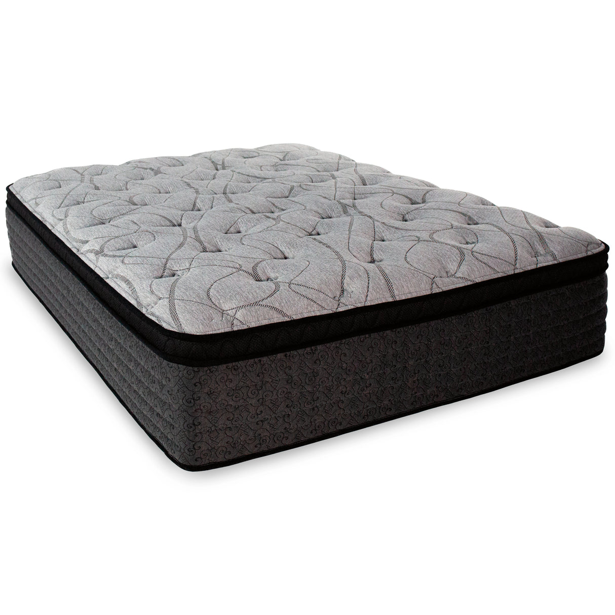 Rac Light Gray Eurotop Queen Mattress