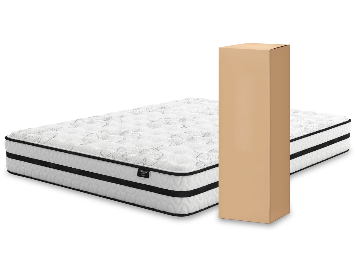 Chime White 10 Inch Hybrid King Mattress In A Box