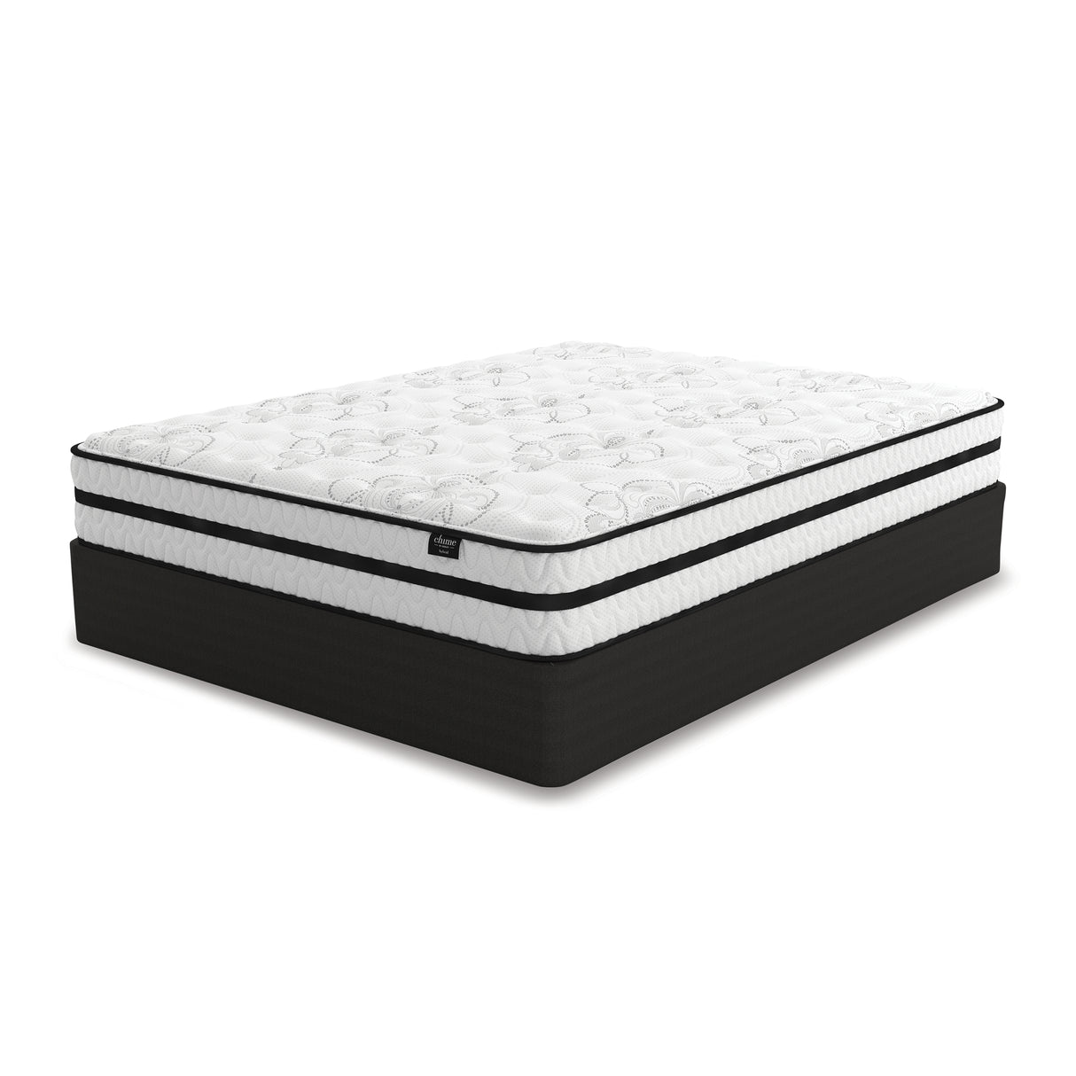 Chime White 10 Inch Hybrid King Mattress In A Box