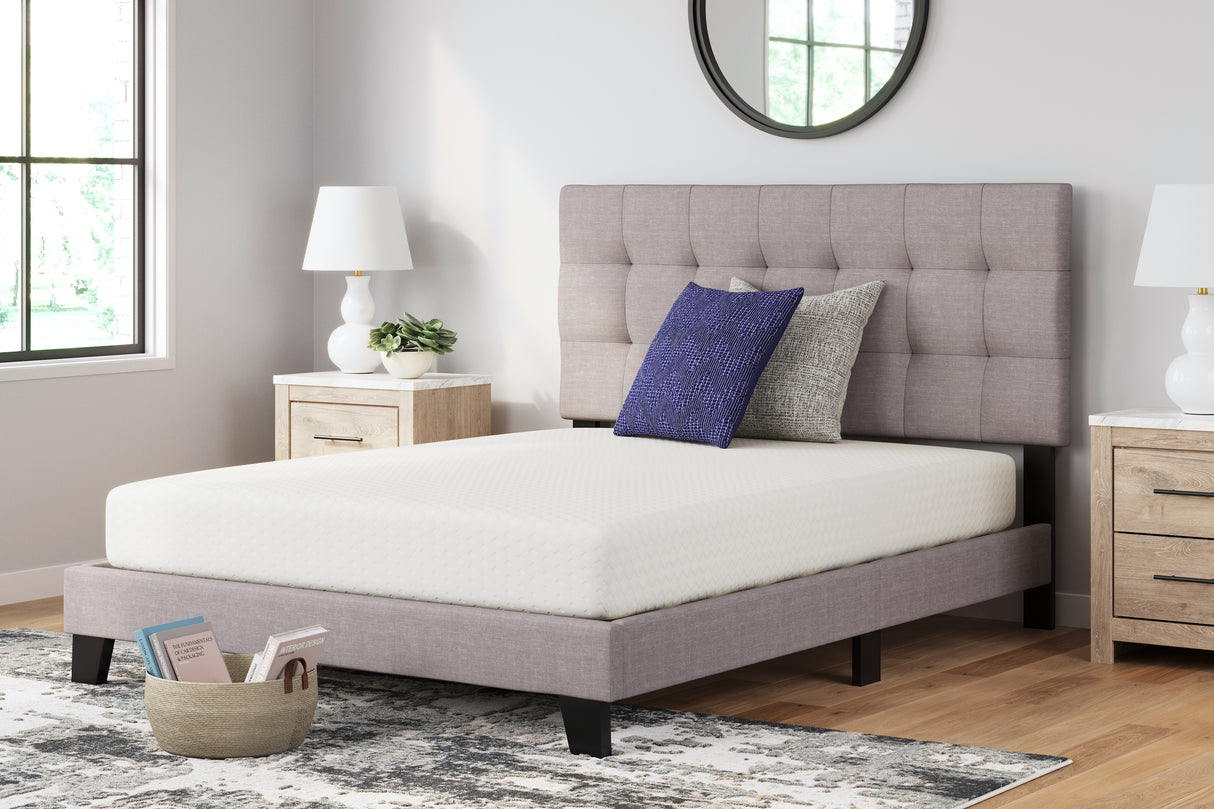 Chime White 8 Inch Memory Foam Queen Mattress In A Box