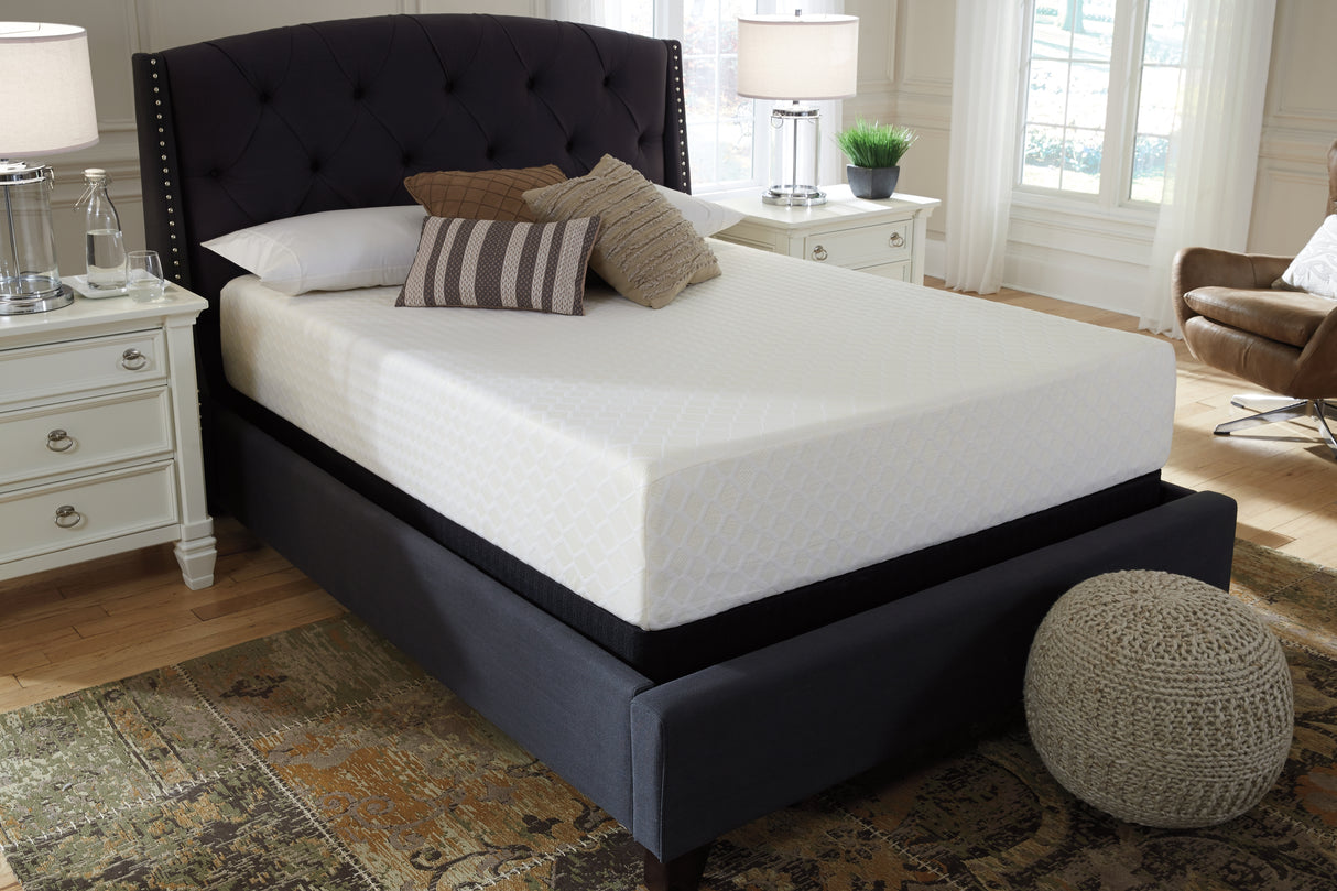 Chime White 12 Inch Memory Foam Queen Mattress In A Box