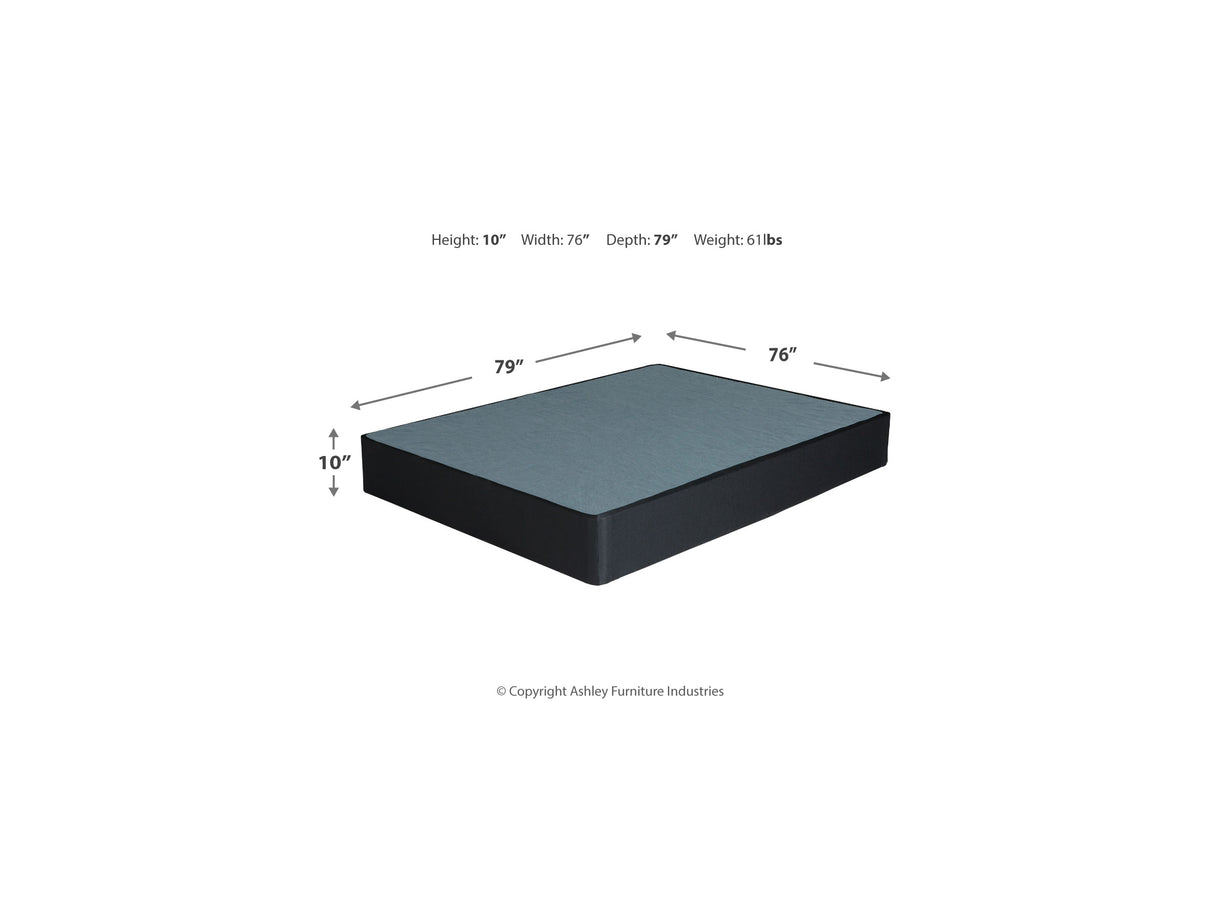 10 Inch Chime Memory Foam White King Mattress And Foundation