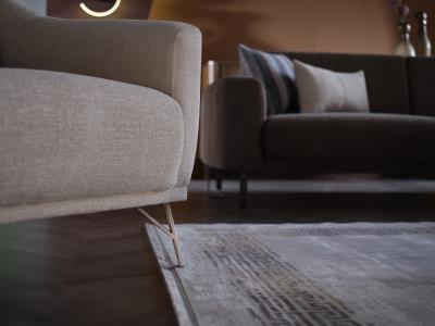 Mirante Accent Chair (Beatto Cream) 2 Pieces