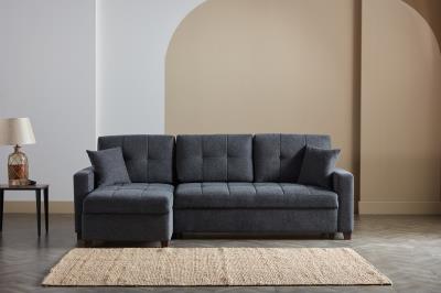 Mocca Sectional Extra Chaise Part (Dupont Anthracite) 1 Piece