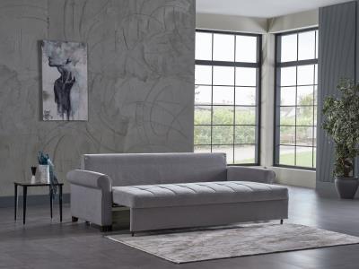 Mocca P Arm Loveseat (Koopsi Gray)