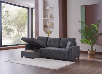 Mocca Sectional (Selma Gray) 3 Pieces