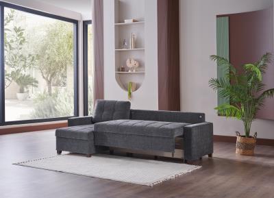 Mocca Sectional (Selma Gray) 3 Pieces