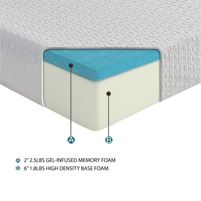Altair 8" Twin Gel-Infused Memory Foam Mattress
