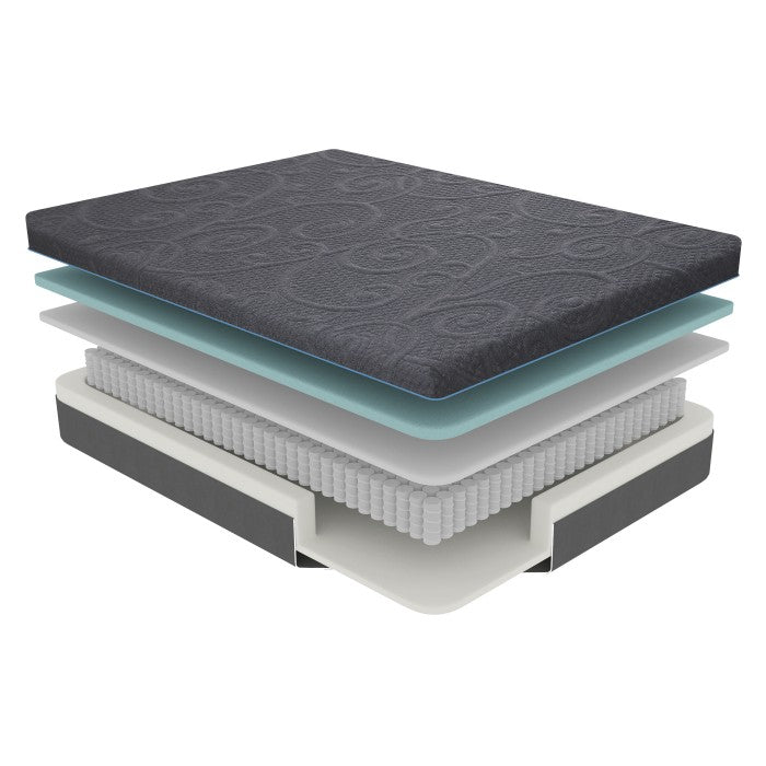 Mira 8" Twin Gel-Infused Memory Foam Hybrid Mattress