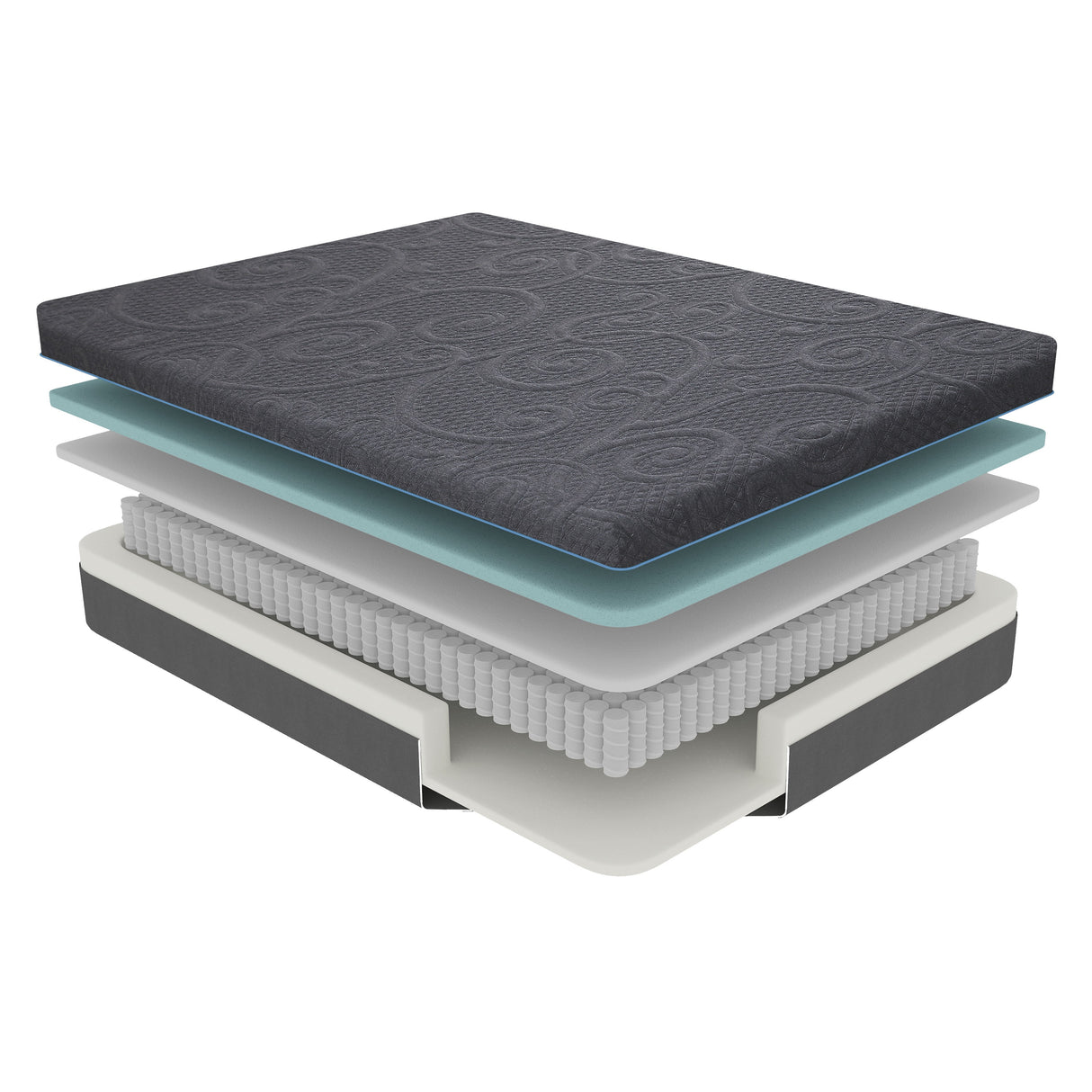 Mira 8" Twin Gel-Infused Memory Foam Hybrid Mattress