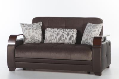 Natural Love Seat(Prestige Brown) 2 Pieces