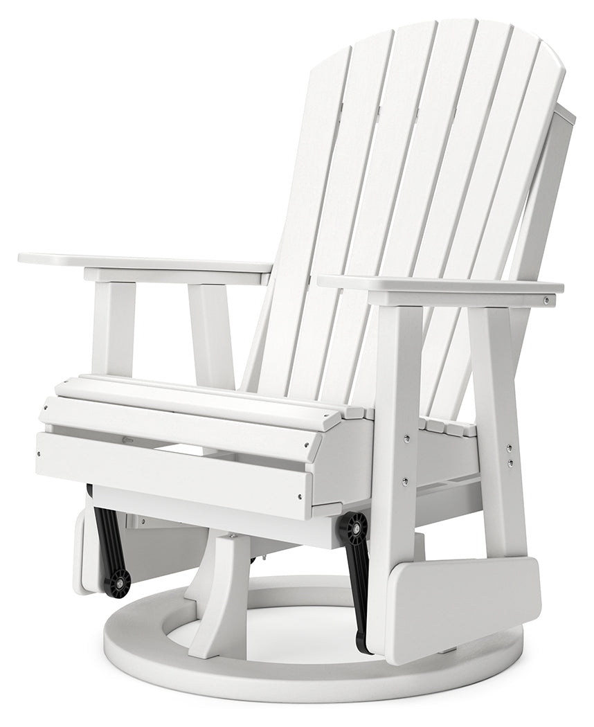 Hyland White Wave Outdoor Glider Chair