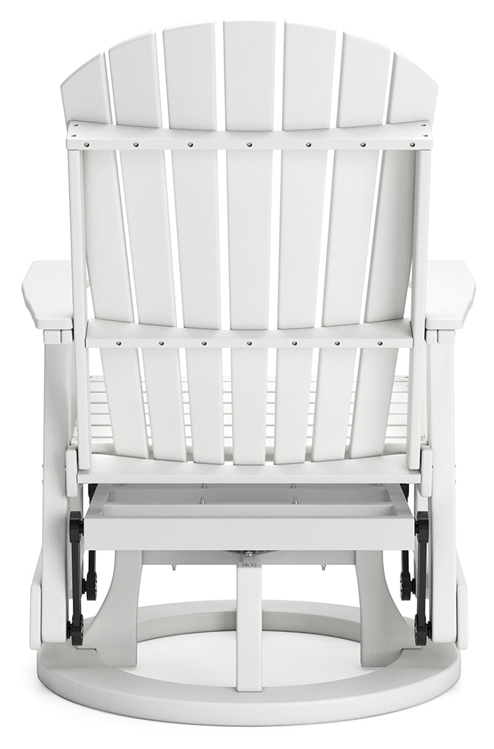 Hyland White Wave Outdoor Glider Chair