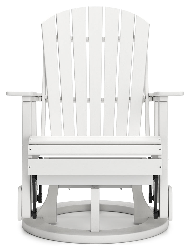 Hyland White Wave Outdoor Glider Chair
