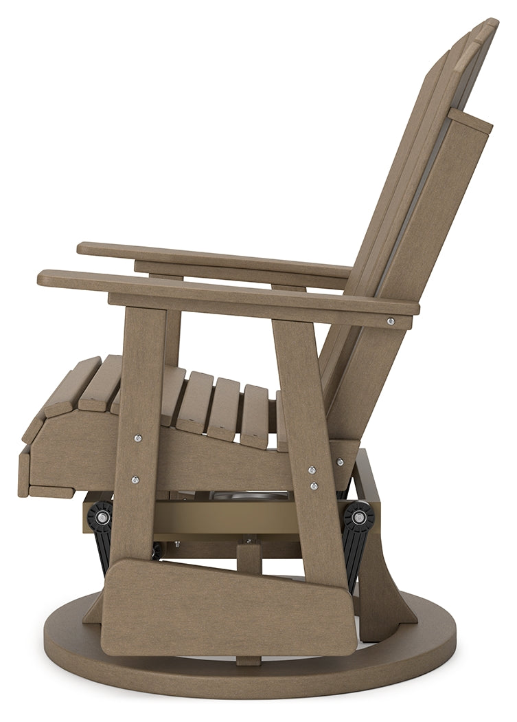 Hyland Driftwood Wave Outdoor Glider Chair