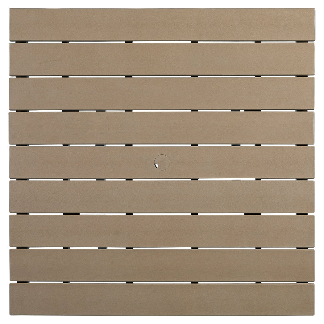 Fairen Black/Driftwood Trail Outdoor Counter Height Dining Table